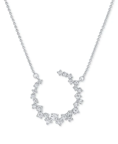 Diamond Scattered Necklace (3/8 ct. t.w.) in 10k White Gold