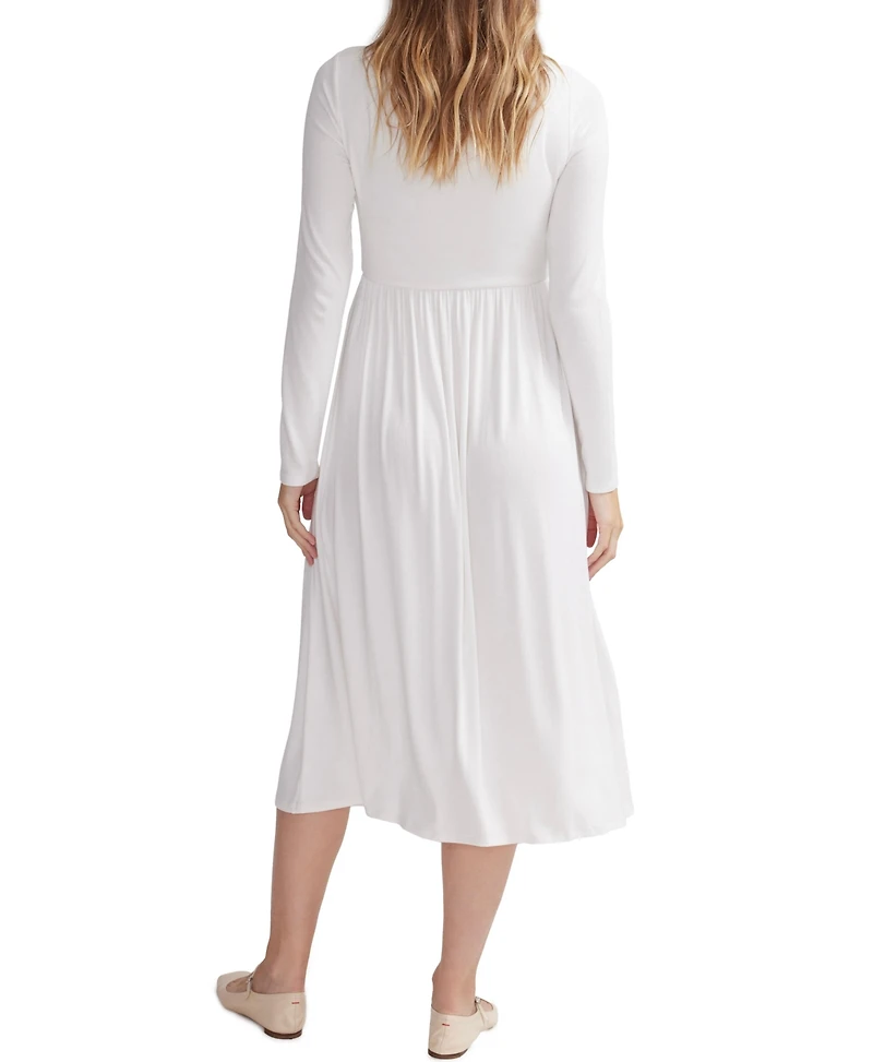 Hatch Collection Maternity The Softest Rib Nursing Friendly Dress