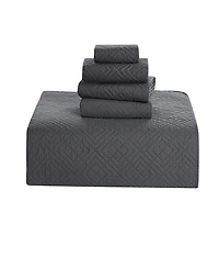 Nestl Diamond Embossed 5-Pc. Quilt Set, King/California King