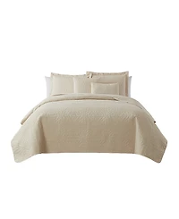 Nestl Grid Embossed 5-Pc. Quilt Set, King/California King