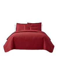 Nestl Grid Embossed 5-Pc. Quilt Set, Full/Queen