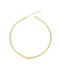 Spero London Knot Chain Choker Necklace Sterling Silver