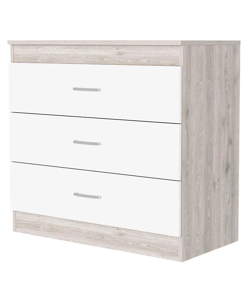 Wooden Three Drawer Dresser for Bedroom and Closet Storage