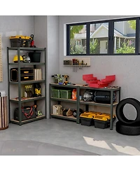 5-Tier Heavy Duty Metal Shelving Unit with 2000 Lbs Total Load Capacity