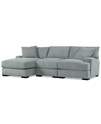 Rhyder 3-Pc. Fabric Chaise Sectional, Exclusively at Macy's