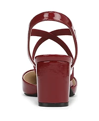 LifeStride Women's April Block Heel Ankle Strap Slingback Pumps