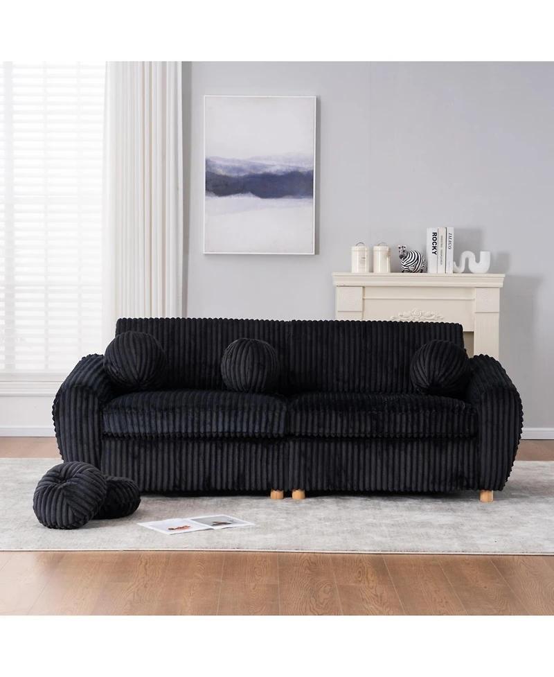 Streamdale 84" Corduroy Sofa Couch