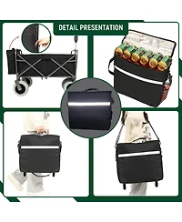 Streamdale Beach Wagon - Big Wheels, 500lbs Capacity, All Terrain, Black