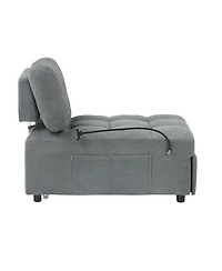 Streamdale Furniture 40.20 inches long, Teddy Sofa Fabric,a convertible sofa-bed, for Apartment Office Living Room