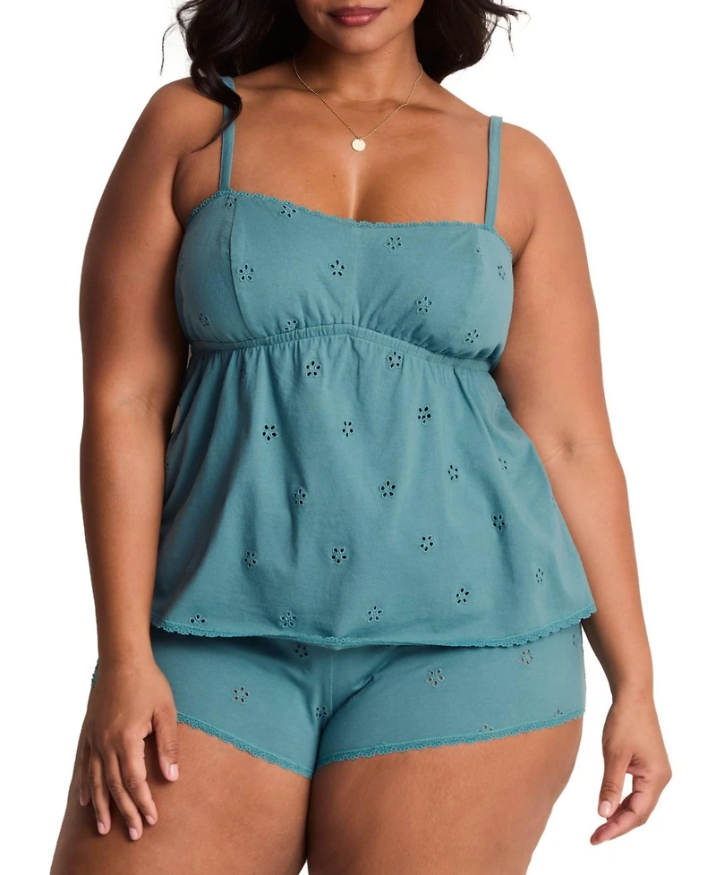 Adore Me Plus MaryLou Pajama Cami & Shorts Set