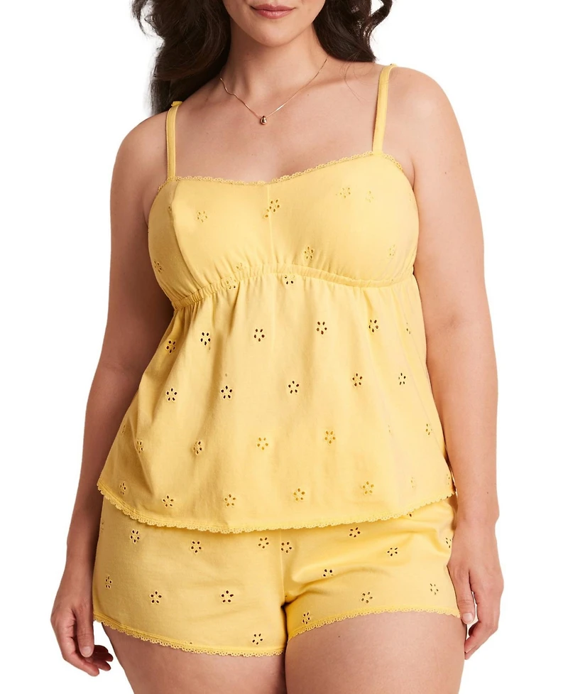 Adore Me Plus Size MaryLou Pajama Cami & Shorts Set