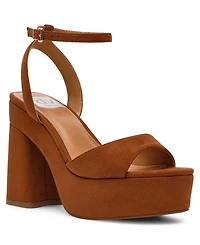 Dv Dolce Vita Women's Wizzard Two-Piece Platform Block Heel Dress Sandals