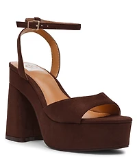 Dv Dolce Vita Women's Wizzard Two-Piece Platform Block Heel Dress Sandals