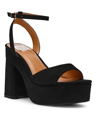 Dv Dolce Vita Women's Wizzard Two-Piece Platform Block Heel Dress Sandals