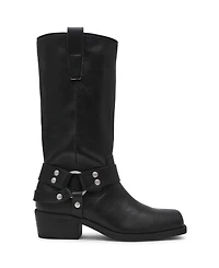 Dv Dolce Vita Women's Tanzy Tall Harness Moto Engineer Boots