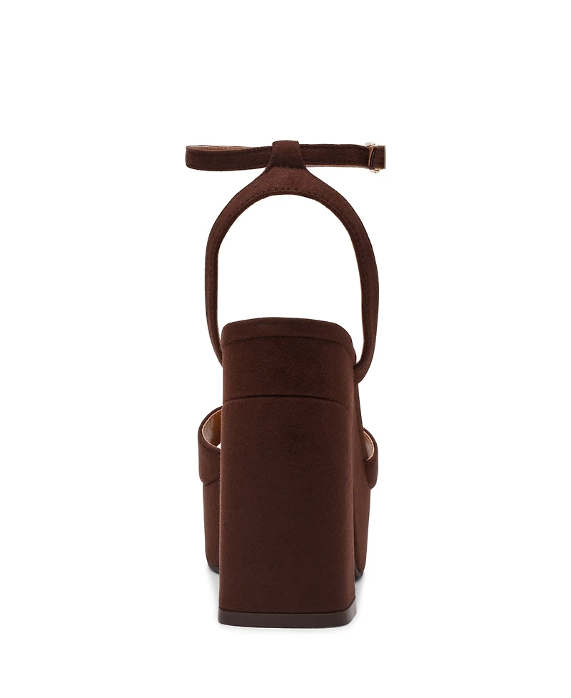 Dv Dolce Vita Women's Wizzard Two-Piece Platform Block Heel Dress Sandals