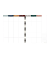 Spotted Dot Boho Undated Large Weekly Monthly Spiral Planner