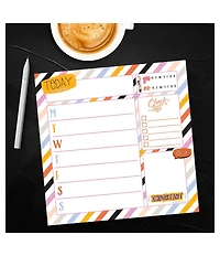 Super Stripe Weekly Square Schedule Pad