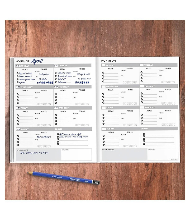 Food & Fitness Wellness Planner