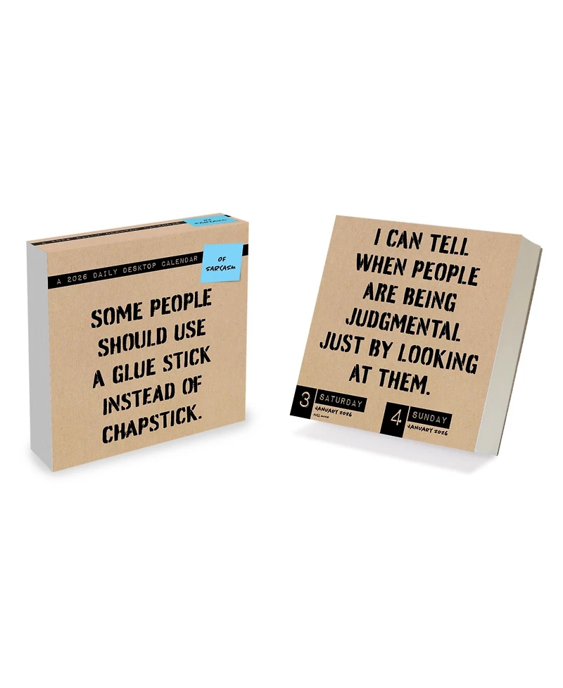 2026 Anti Affirmations/Daily Sarcasm Daily Desktop Calendar
