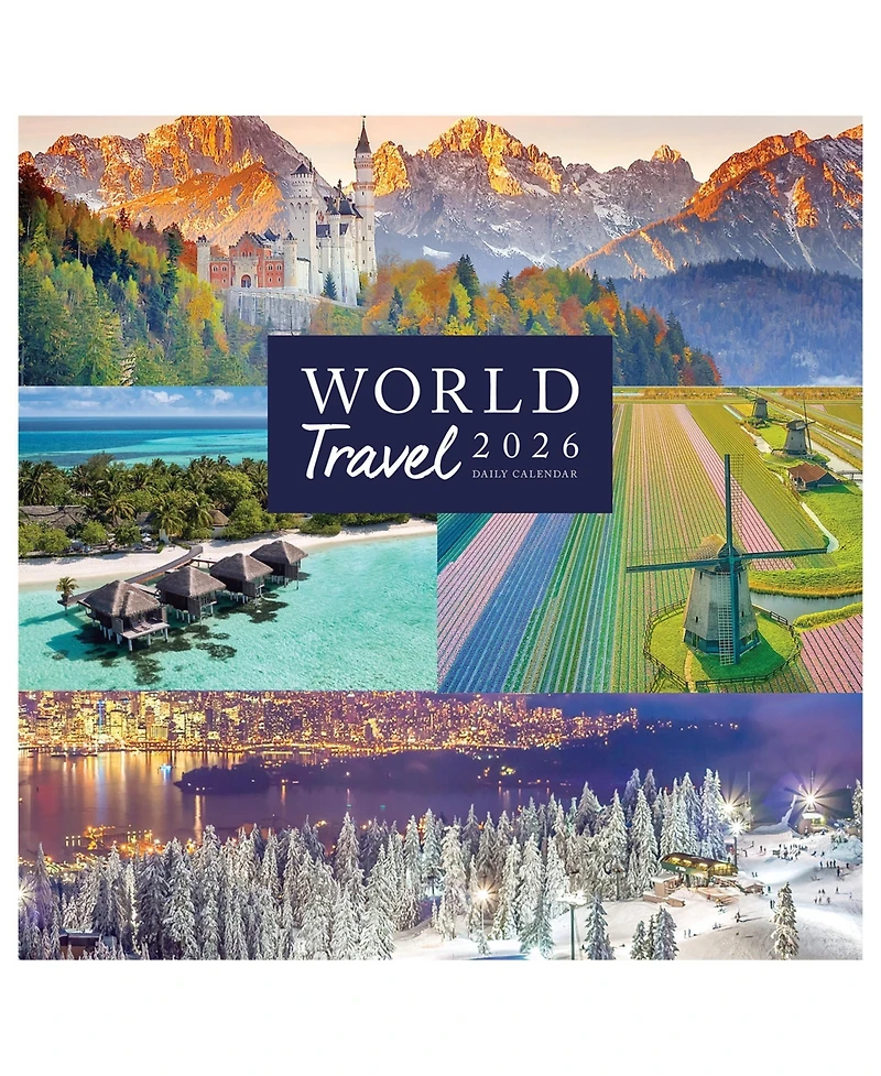 2026 World Travel Daily Desktop Calendar