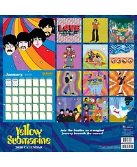 2026 The Beatles: Yellow Submarine Wall Calendar
