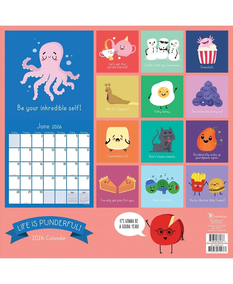 2026 Puns of Fun Wall Calendar