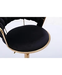 Streamdale Furniture Adjustable Swivel Bar Stools with Chrome Base (Set of 2)