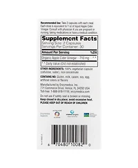 Enzymedica, Apple Cider Vinegar, Healthy Weight and Digestive Support, 60 Count