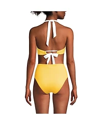 Lands' End Women's Seamed Halter Bikini Top