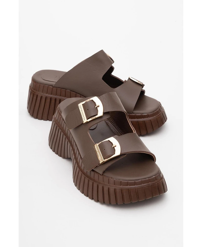 Joanes Leather Two-Strap Platform Sandal (Women)