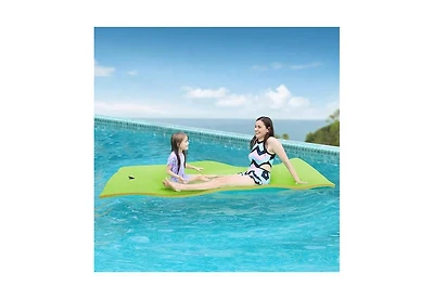 Hallolure Green Water Floating Mat Foam Pad, 8x4FT Bouncy Tear-Resistant Xpe Foam