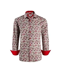 Elie Balleh Big Boys Slim Fit Paisley Print Shirt