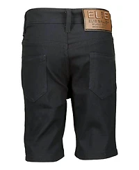 Elie Balleh Big Boys Black Cotton Twill Short