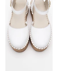 Viba Leather Esprarille Platform Wedge Sandals