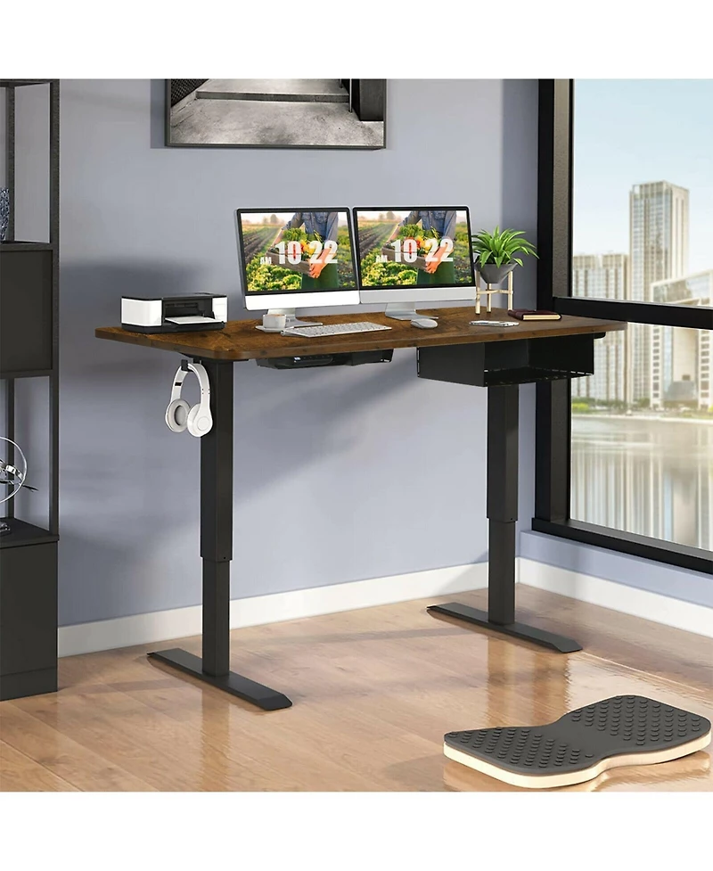 48-inch Electric Height Adjustable Standing Desk with Usb Port