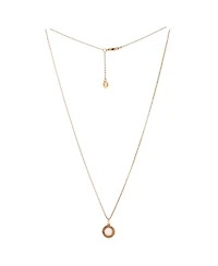 Pre-Owned Bvlgari Bvlgari Bvlgari Pendant Necklace 18K Rose Gold with Mother of Pearl