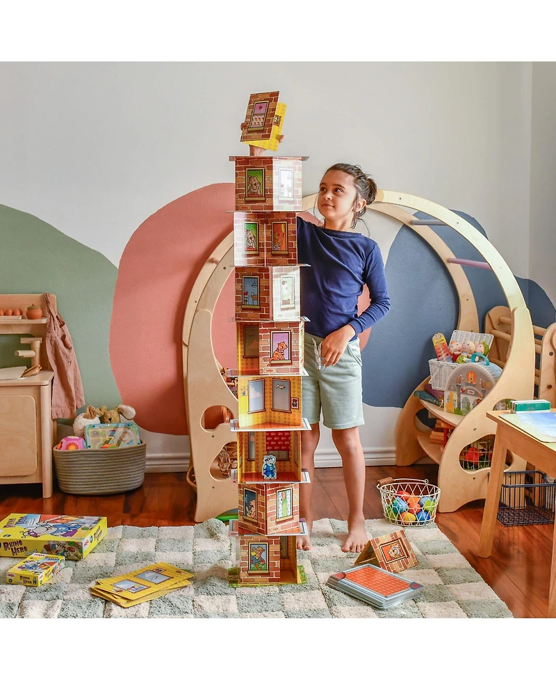 Haba Rhino Hero Xxl - Giant Games Version of The Classic Super Hero Card Stacking Game for Team Building and Family Fun, Ages 8 Years and Up
