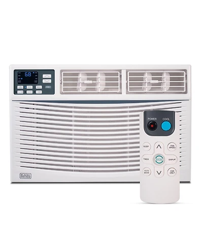 Black+Decker Window Air Conditioner 10,000 Btu, Ac Window Unit Cools Up to 450 Square Feet, Window Ac Unit with Remote Control, 3 Cooling Speeds and F