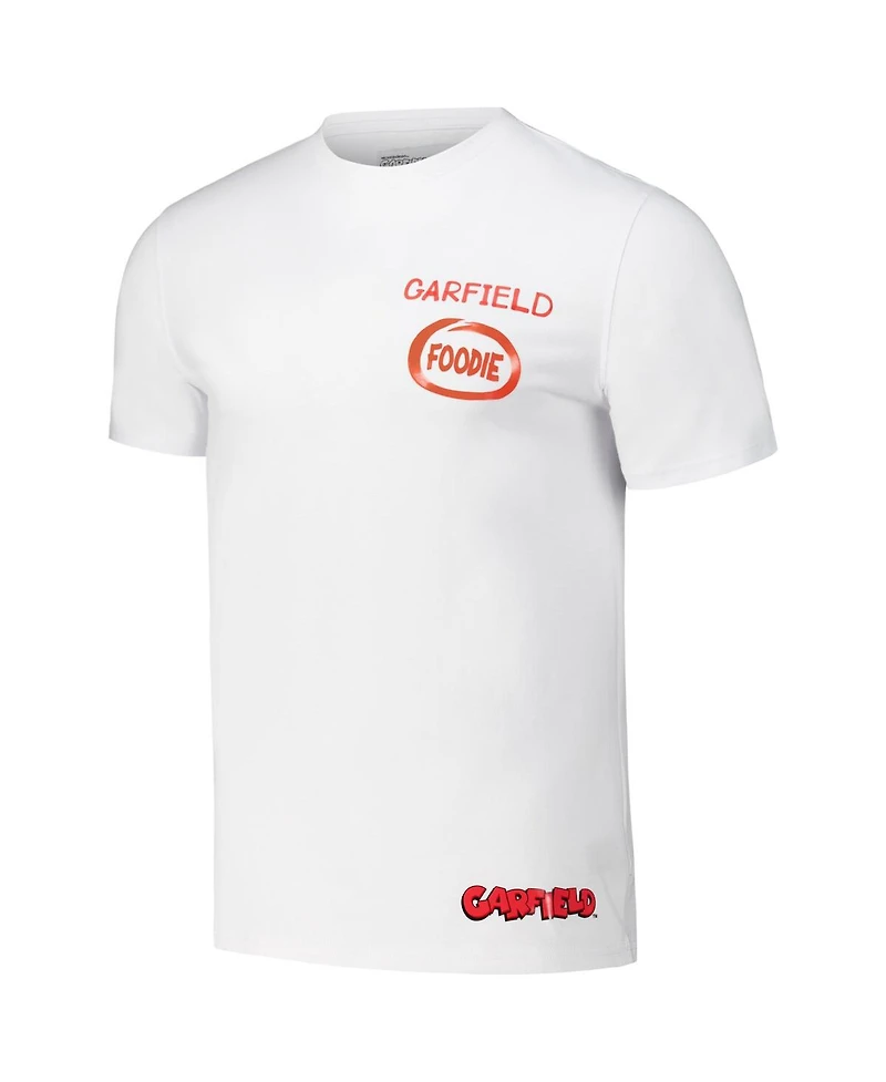Freeze Max Men's White Garfield Foodie Regular Fit T-Shirt