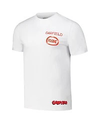 Freeze Max Men's White Garfield Foodie Regular Fit T-Shirt