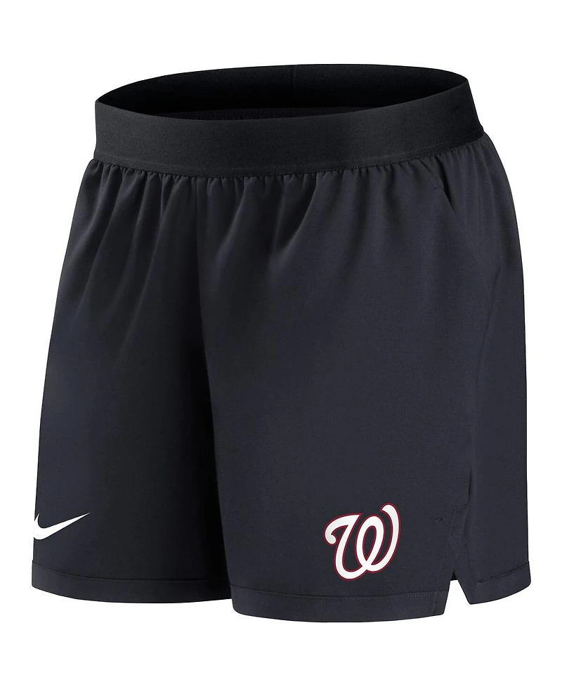 Nike Women's Navy Washington Nationals Authentic Collection Flex Vent Max Performance Shorts