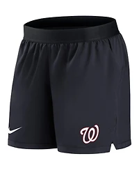 Nike Women's Navy Washington Nationals Authentic Collection Flex Vent Max Performance Shorts