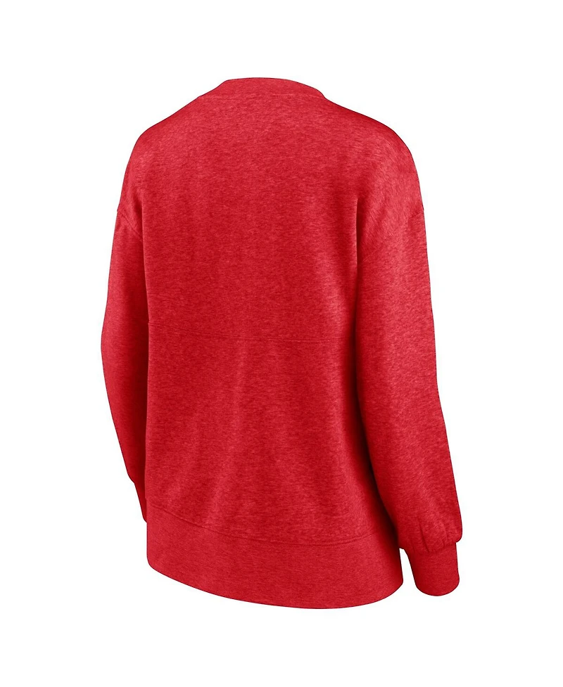 Fanatics Women's Red Chicago Fire True Classics Oversized Pullover Sweatshirt
