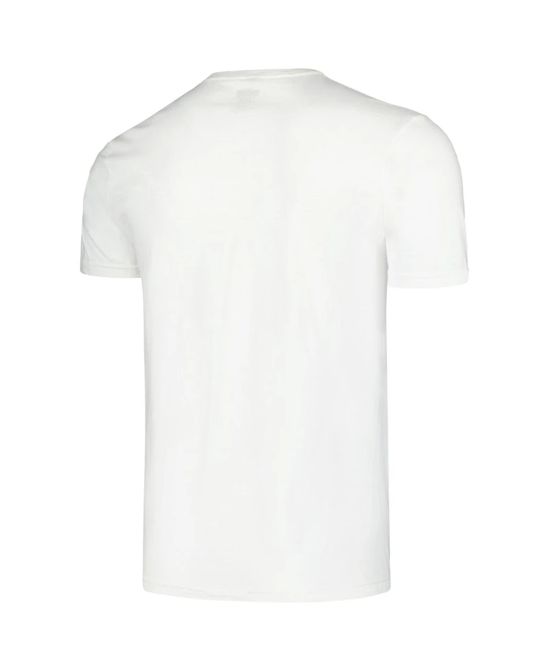 American Classics Men's and Women's White Journey Frontiers Neon Graphic T-Shirt