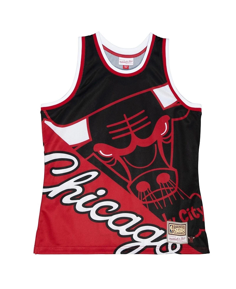 Mitchell & Ness Men's Black Chicago Bulls Big Face 5.0 Fashion Tank Top