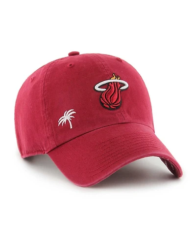 '47 Brand Women's Red Miami Heat Confetti Under Visor Clean Up Adjustable Hat