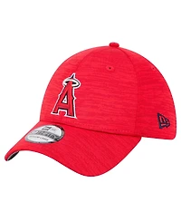 New Era Men's Red Los Angeles Angels Tech 39THIRTY Flex Hat