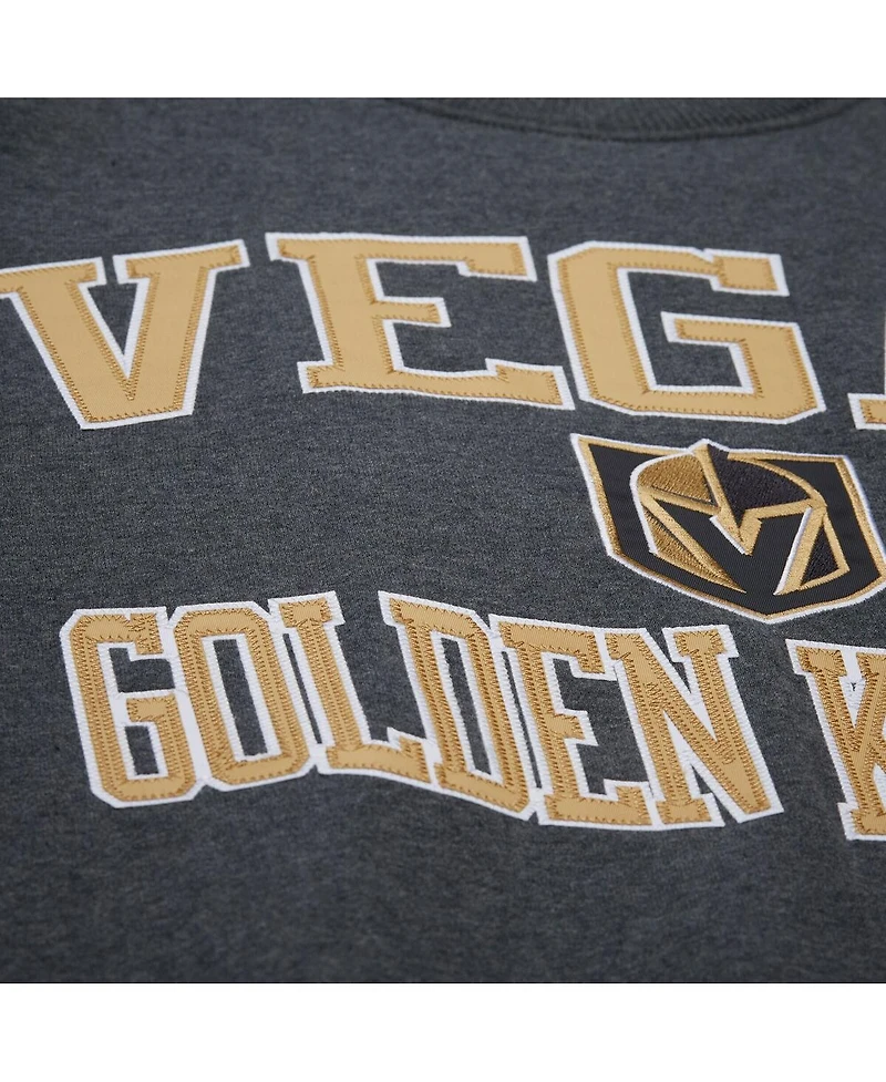 Mitchell & Ness Men's Black Vegas Golden Knights Playoff Win Fleece Pullover Sweatshirt