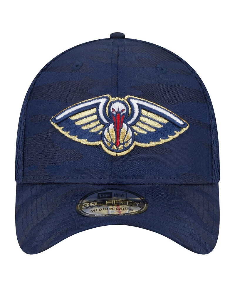 New Era Men's Navy Orleans Pelicans Subtle Camo 39THIRTY Flex Hat